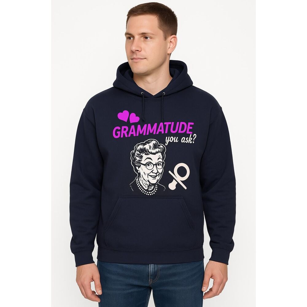 Funny Grandma Hoodie 3XL Graphic Sweatshirt Gramma Attitude Black Pullover New